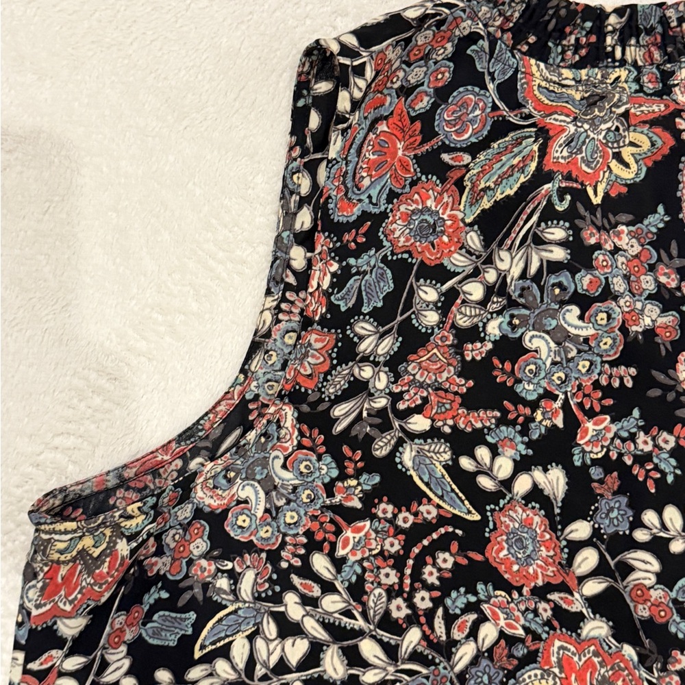 Braeve Sleeveless Floral Top Medium Lightweight Boho Casual Summer sleeveless - Picture 10 of 16